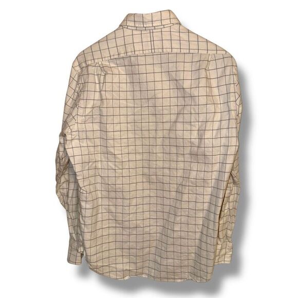 Tan Polo Ralph Lauren Flannel Slim Fit Button Down Shirt Size L - Picture 7 of 7